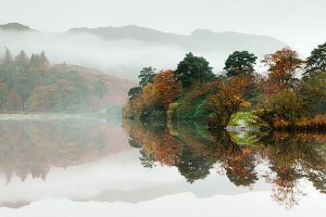 Autumn in Rydal, located near Grasmere within the English Lake District National Park.
